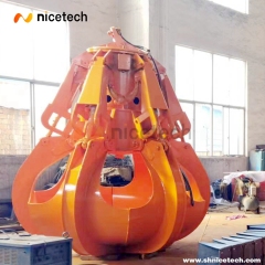 Full close Electric Hydraulic Orange peel grab