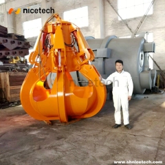 Full close Electric Hydraulic Orange peel grab