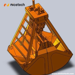 Single Rope Touch Down Open Grab Bucket