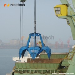 32 CBM Four Rope Orange Peel Grab for woodchips operation on port