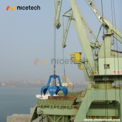 32 CBM Four Rope Orange Peel Grab for woodchips operation on port