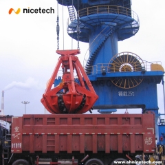 Four Rope Control Orange Peel Grab for steel scarp