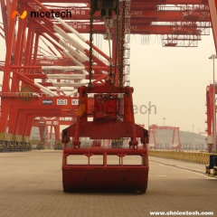 rope control grab for Refit the Container Spreader Crane into Grab-type Ship Loader