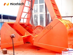 12 CBM Four rope control clamshell grab bucket for bulk cargo