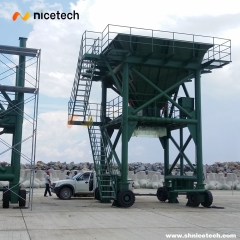 60 cbm movable  on wheels Type Hopper for Truck Loading Grain