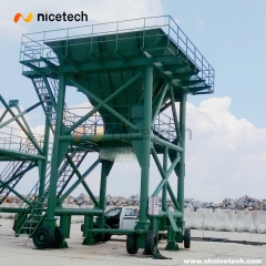 60 cbm movable  on wheels Type Hopper for Truck Loading Grain