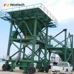 60 cbm movable  on wheels Type Hopper for Truck Loading Grain