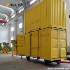 Port Use Double Line Containerized Weighing Bagging Machine in movable container