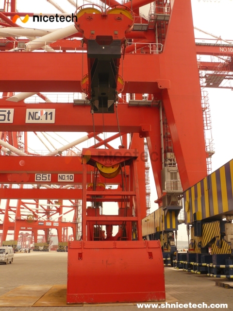 rope control grab for Refit the Container Spreader Crane into Grab-type Ship Loader