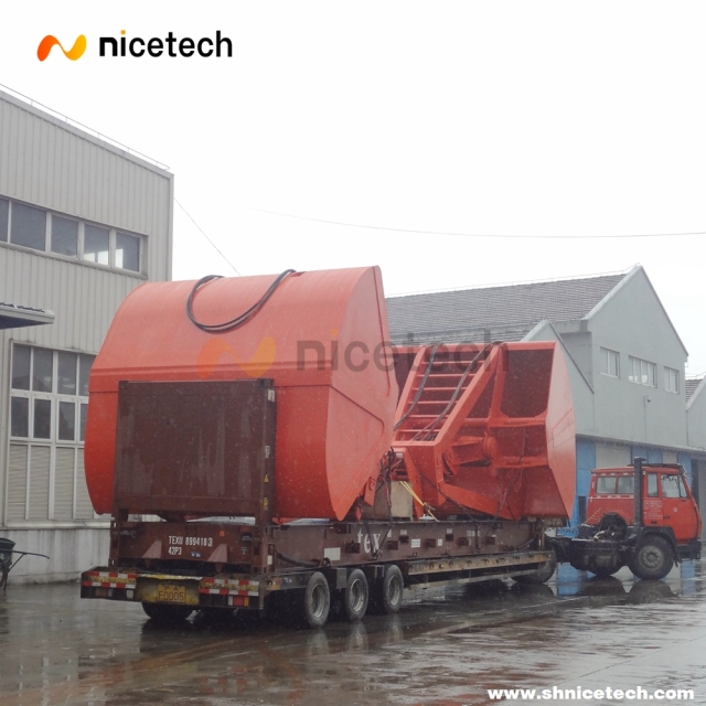 22CBM Four rope control mechnical grab bucket  for coal working  operation on port