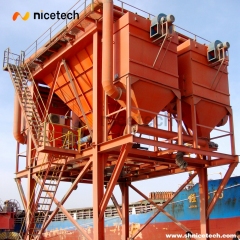 35cbm movable dust collection hopper for handling clinker