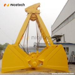 22 CBM Four rope control mechnical clamshell grab bucket
