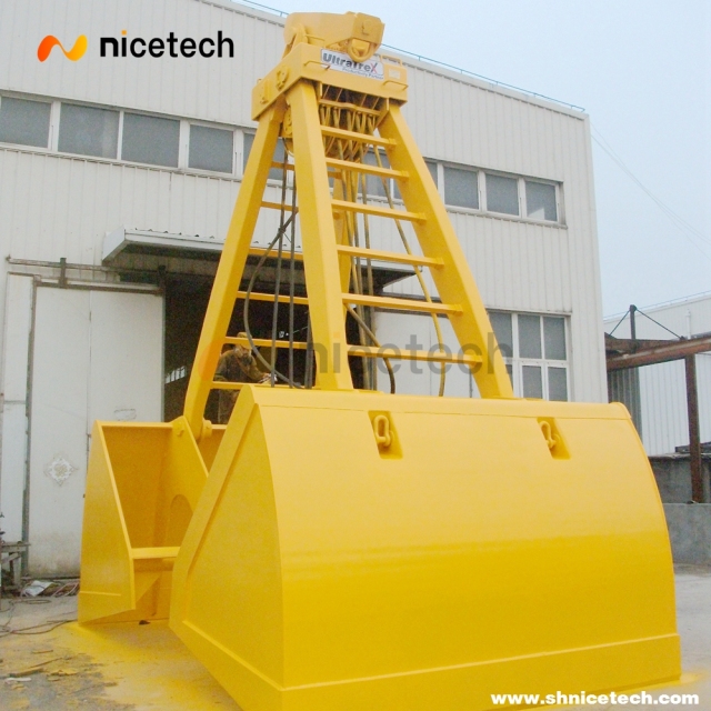 22 CBM Four rope control mechnical clamshell grab bucket
