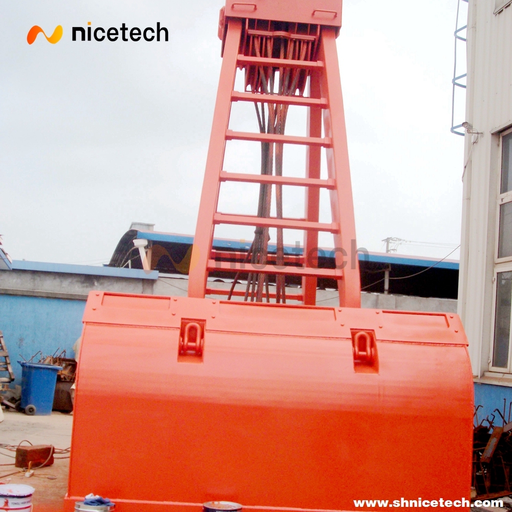 12 CBM Four rope control clamshell grab bucket for bulk cargo