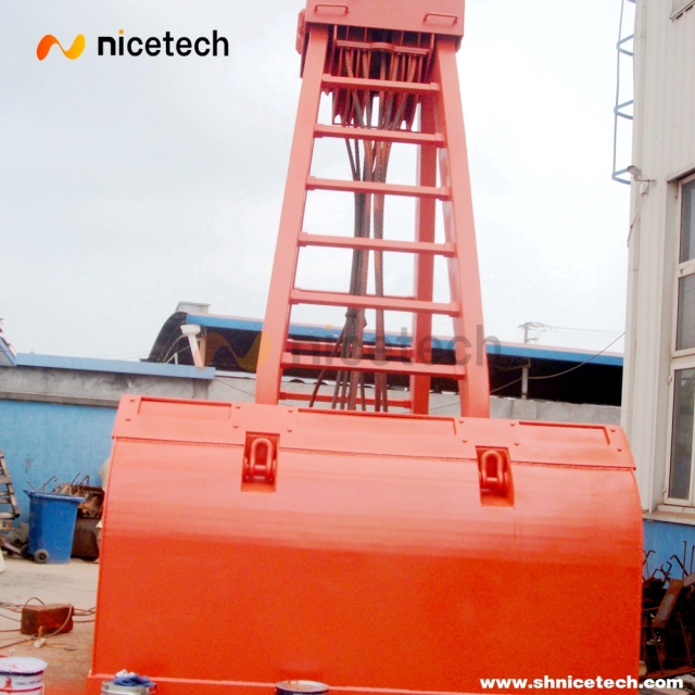 12 CBM Four rope control clamshell grab bucket for bulk cargo