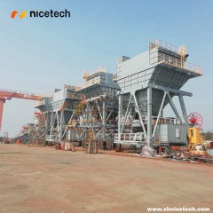 60CBM Port Bulk Cargo Tire Mounted Truck Loading Dust Control Eco-Hopper