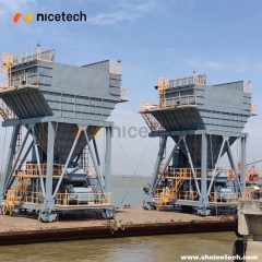 50 M3 Industry Bulk Material Handling Mobile Fertilizer Hopper for Port