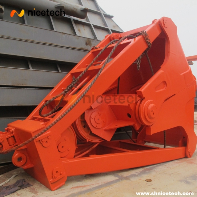 5CBM heavy duty Four rope dredging grab wit dreding teeth