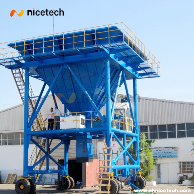 30cbm movable  Type Hopper for Truck Loading Dry Bulk Cargo