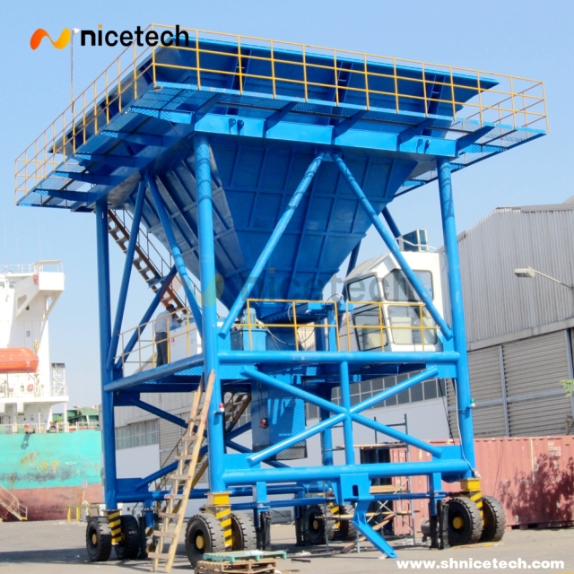 30cbm movable  Type Hopper for Truck Loading Dry Bulk Cargo