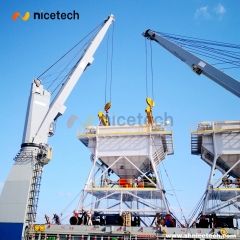 50cbm rubber-tyred movable distproof hopper