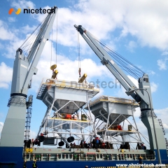 50cbm rubber-tyred movable distproof hopper