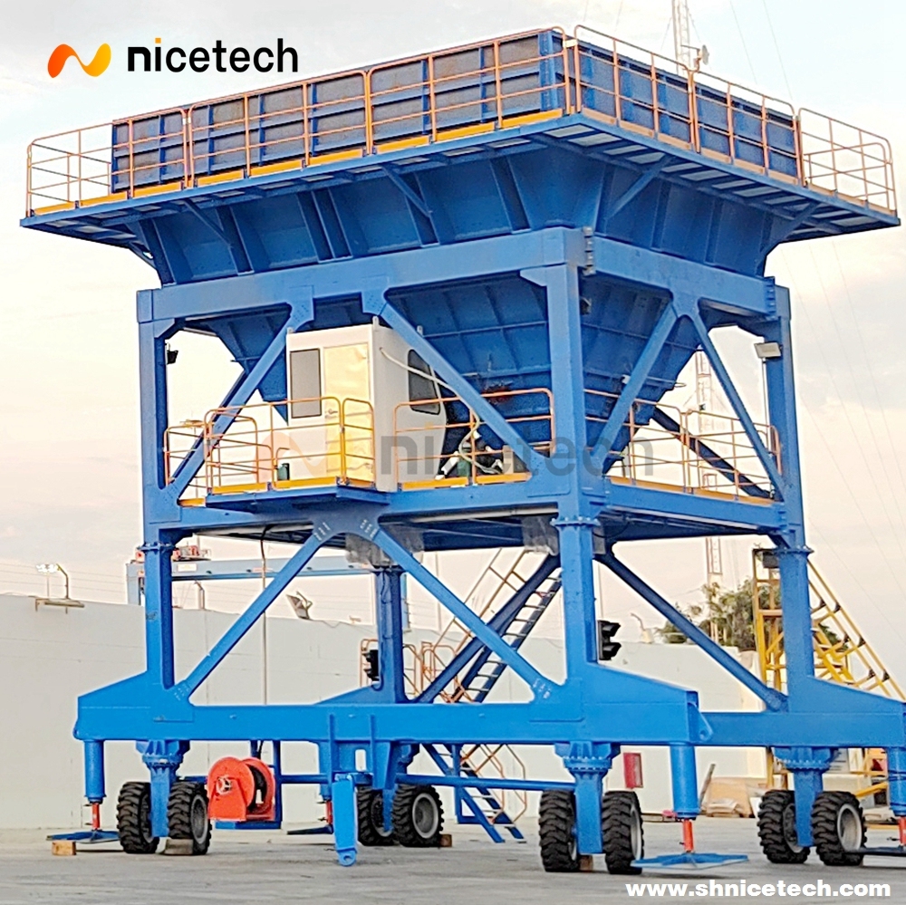 80CBM move on wheels ECO hopper with dustproof system