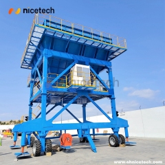 80CBM move on wheels ECO hopper with dustproof system