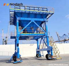 80CBM move on wheels ECO hopper with dustproof system