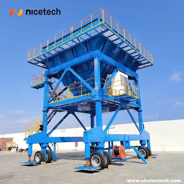 80CBM move on wheels ECO hopper with dustproof system