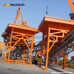 Rail type movable dust-proof hopper (belt conveyor)