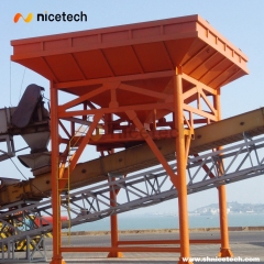 Rail type movable dust-proof hopper (belt conveyor)