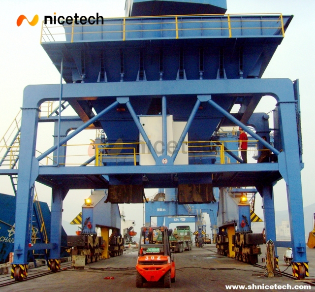 Bulk Cargo Fixed Type doule load system to truck Hopper Customized Hopper funel Used in Port