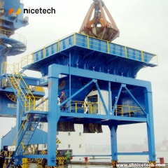 Jetty Use rail-mounted Double Truck Bulk Cargo Loading Unloading Hopper