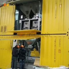 Port Use Double Line Containerized Weighing Bagging Machine in movable container