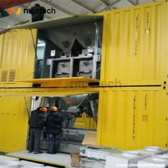 Port Use Double Line Containerized Weighing Bagging Machine in movable container