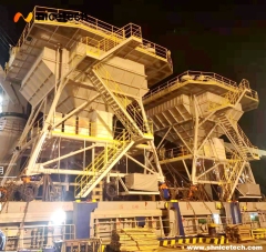 50cbm rubber-tyred movable distproof hopper