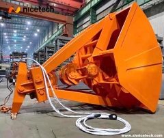 22 CBM Four rope control mechnical clamshell grab bucket