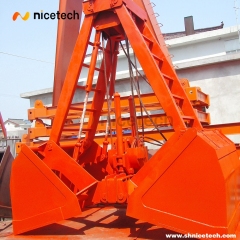 Single Rope Touch Down Open Grab Bucket