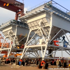 50cbm Self Driven High Capacity Movable Dust Proof Port Hopper