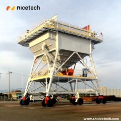 50cbm Self Driven High Capacity Movable Dust Proof Port Hopper