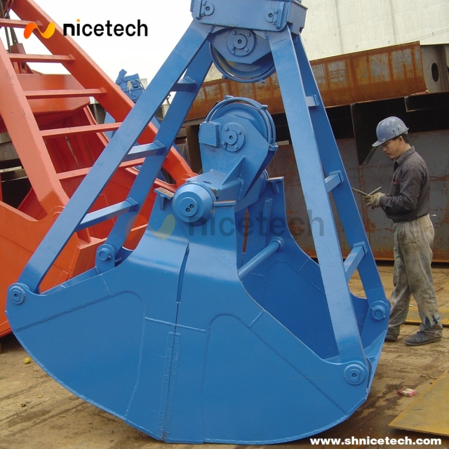 15 CBM Four rope control mechnical clamshell grab bucket