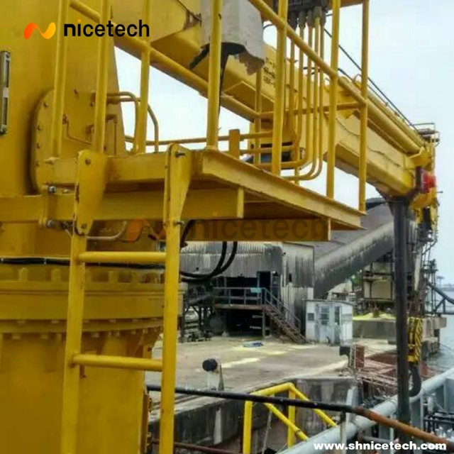 Ship Lifting Machine Electro-Hydraulic Telescopic Knuckle Boom Marine Deck Crane
