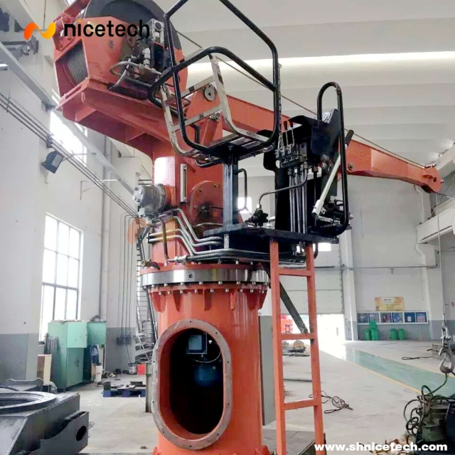 1.5T 16M Pedestal Marine Ship Hydraulic  Knuckle  Crane
