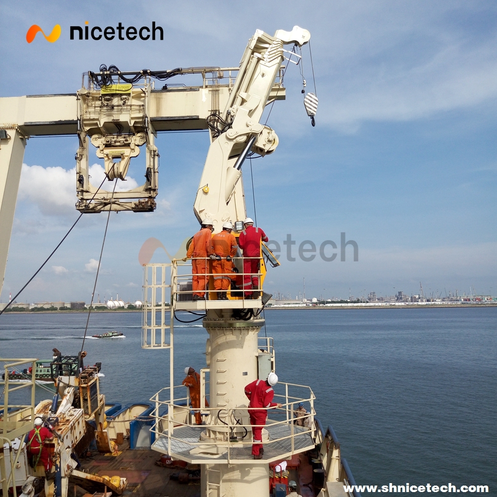 2.5T 22M Telescopic Knuckle Boom Marine