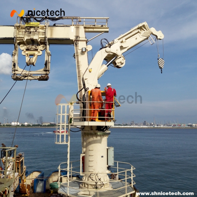 2.5T 22M Telescopic Knuckle Boom Marine