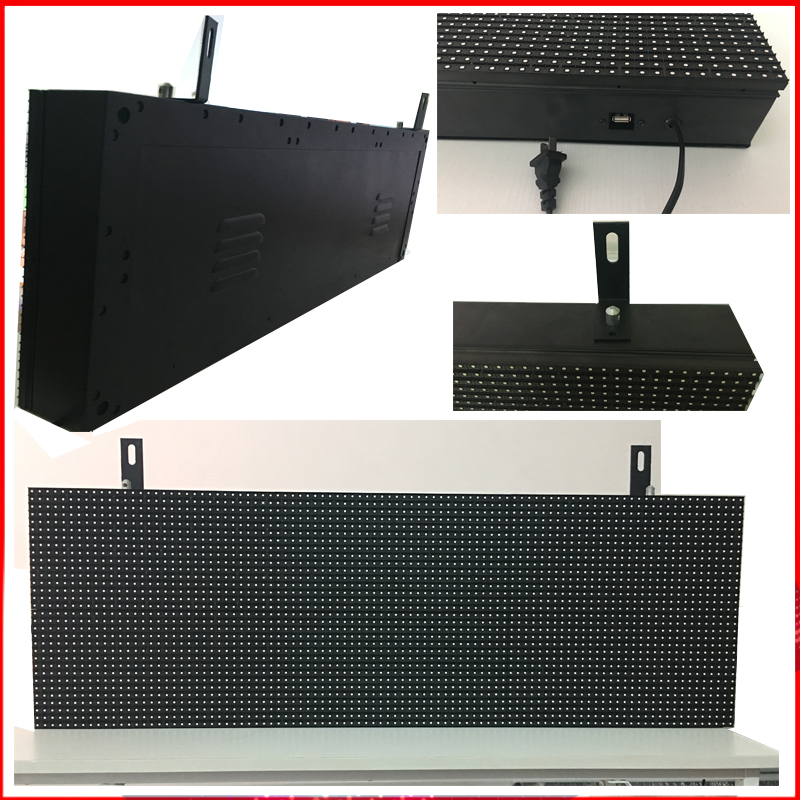 38"X12.6"LED sign LAN and usb programmable rolling information led screen display P10 RGB outdoor full color led display