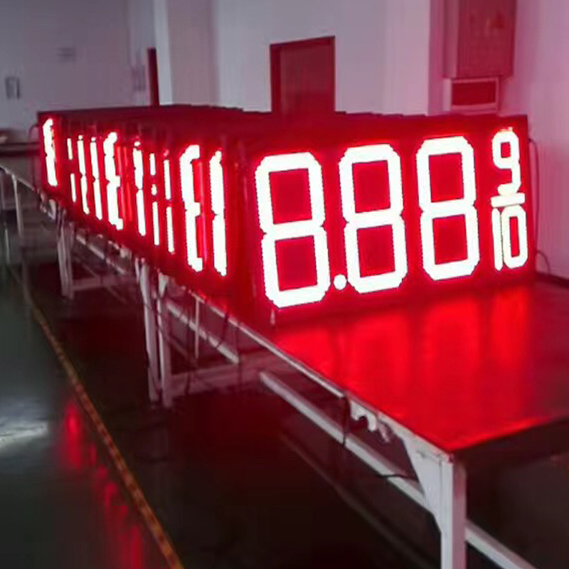 Double-side (Red&Green) Color 12 inches Gas Oil Petrol station LED Price Sign