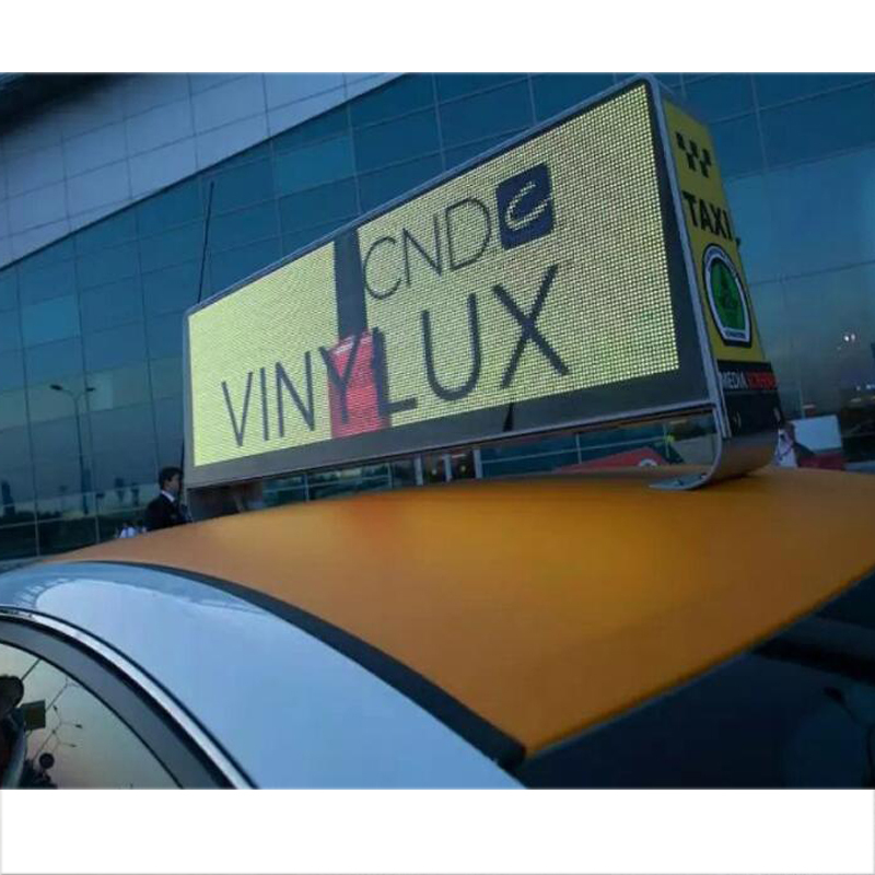 HD P5 led car bus taxi cars top led electronic screen Led advertising display screen