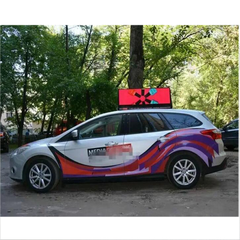 HD P5 led car bus taxi cars top led electronic screen Led advertising display screen